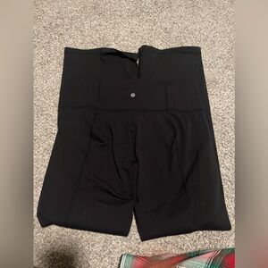 black lulu lemon flare leggings